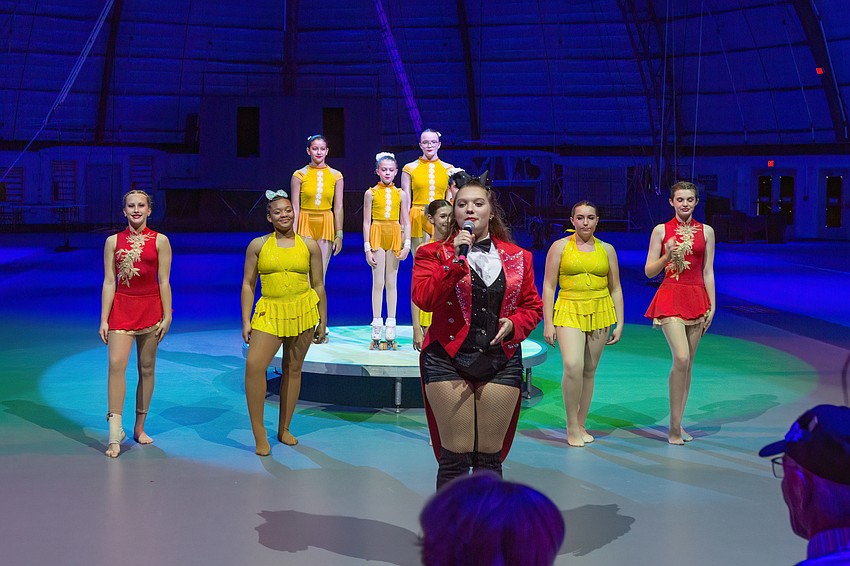 Sailor Circus and magnet students perform for the crowd.