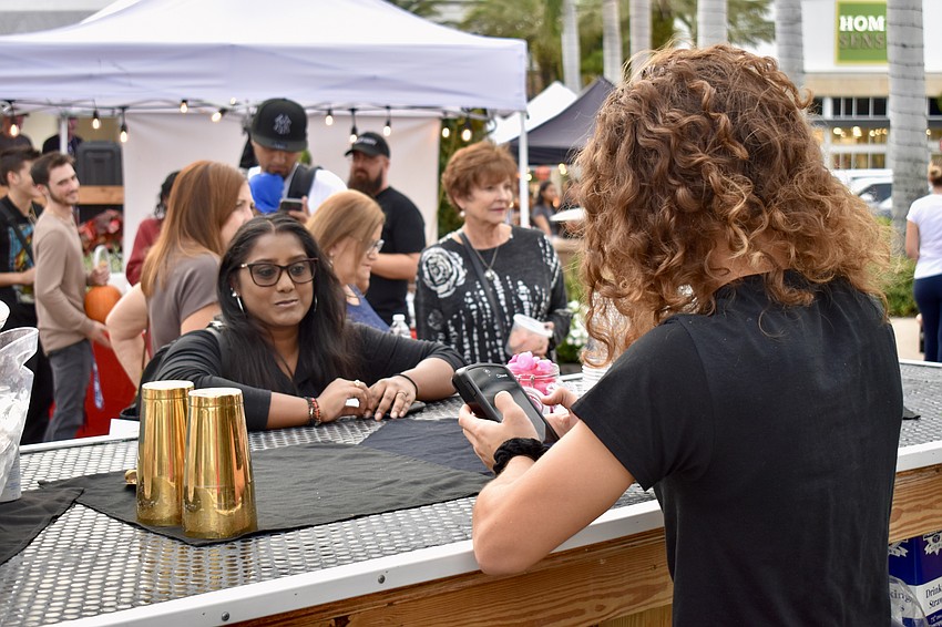New mom and Bradenton resident Zeleena Khan's first stop at the market was to get a drink for her husband before heading to the pumpkin patch with their 3-month-old.