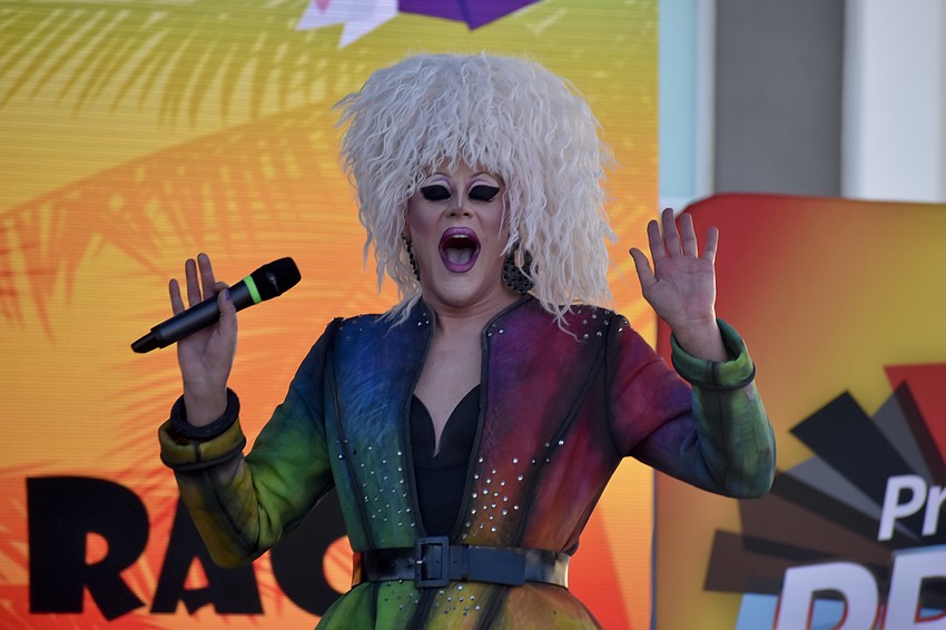 Ru Paul's Drag Race star Thorgy Thor offers a performance to close out the event.