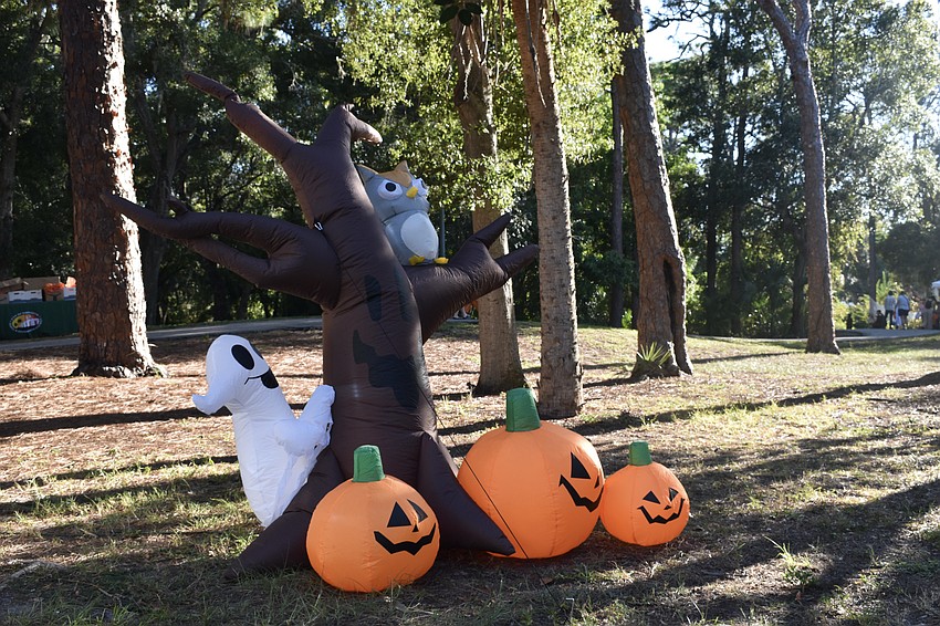 Arlington Park's walking trail was transformed into a haunted carnival.