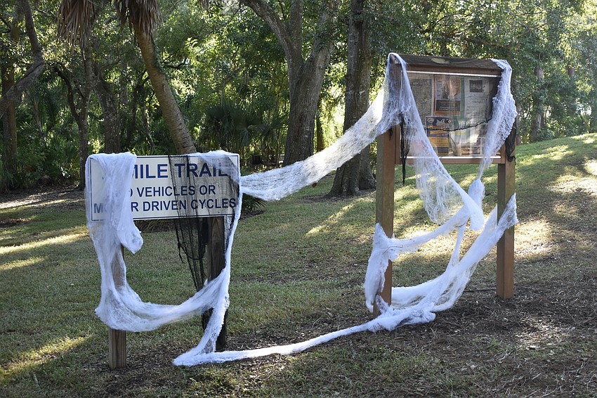 Plenty of spooky decor could be found along the journey.