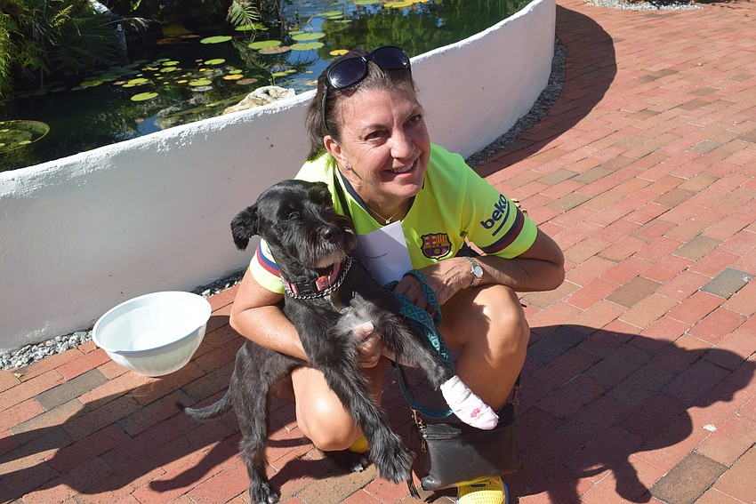 Janine Fusco and her dog Abby