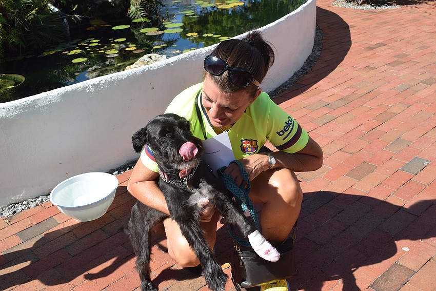 Janine Fusco and her dog Abby