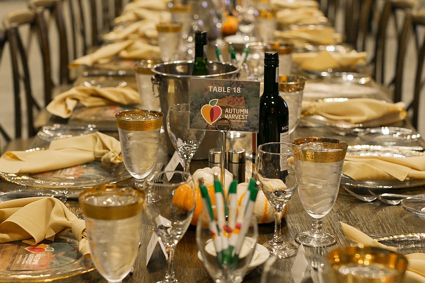 Tables are set and ready for guests