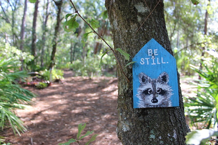 While the Peaceful Path encourages some quiet enjoyment, lots of laughing can be heard during the Halloween season.