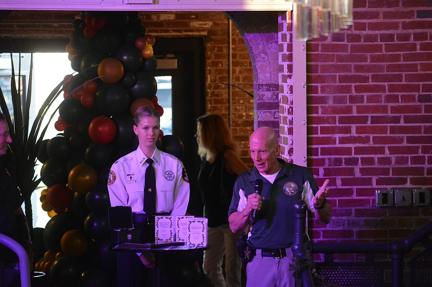 DeWayne Hill addresses the crowd.