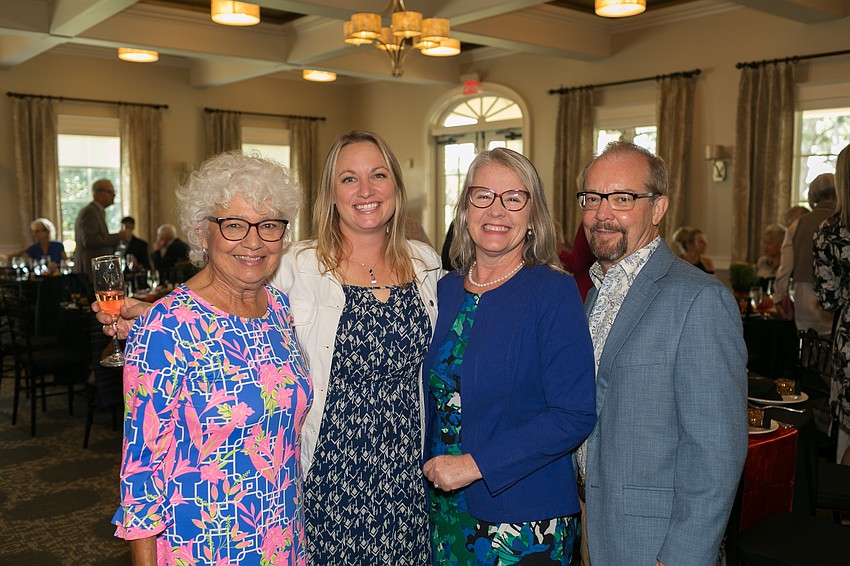 Judy Werner and Molly Lanners with Karen and Del Carr