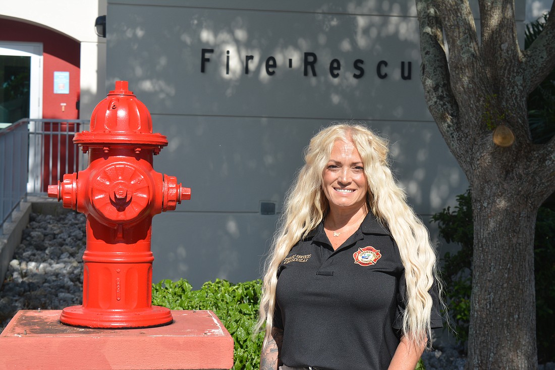 Tara Pavgouzas feels right at home as Longboat Key Fire Rescue Department's new Logistics Officer.