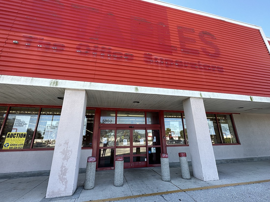 The closed Staples at 5800 Beach Blvd. will be renovated into a Gordon Food Service grocery store.