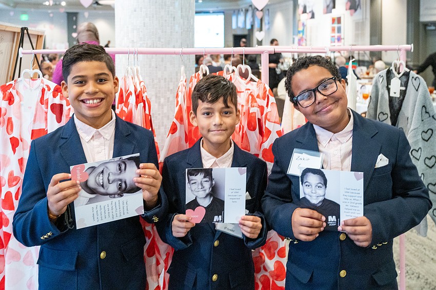 Visible Men Academy students Yankel Quinones, Isaac Martinez and Zahir Gomez