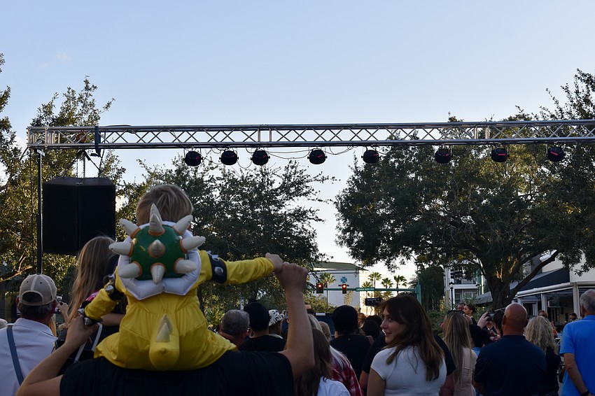 The crowd enjoys a lineup of live entertainment at BooFest, including performances by the Dynasty Dance Clubs and the Finnegan Academy of Irish Dance.