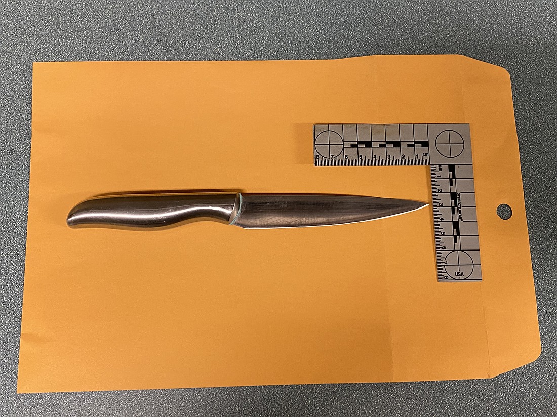 The knife. Photo courtesy of the FCSO