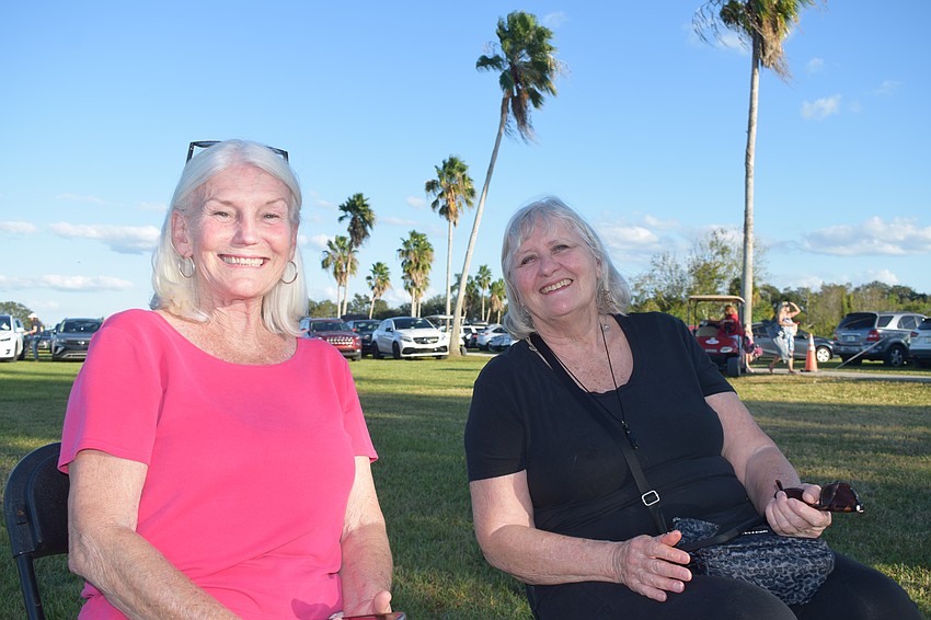 Sarasota's Vicky McDuffee and Jeri Wentz can't wait to see the Headless Horseman and hear the story of 