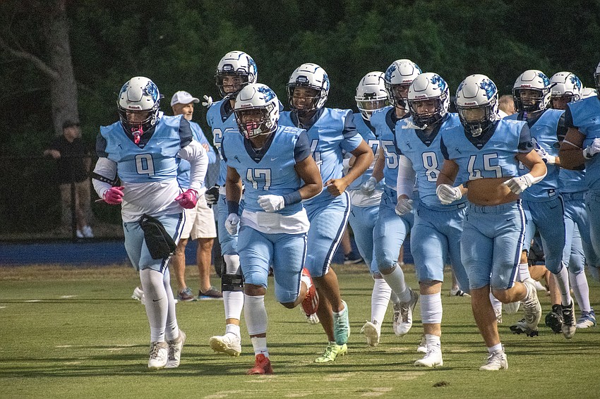 The Thunder take the field against All Saints' Academy.
