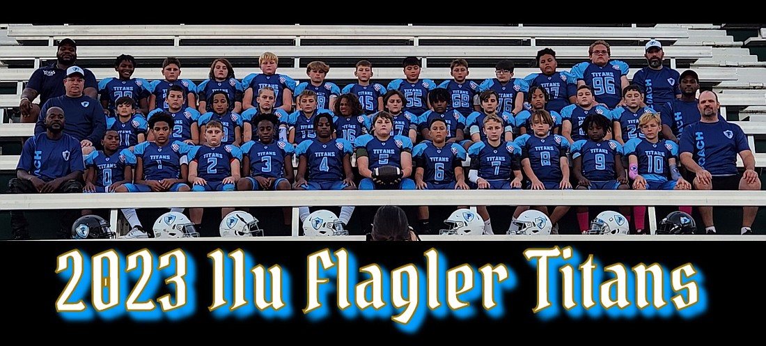 The 11U Flagler Titans are undefeated and have not allowed a point in eight games. Courtesy photo