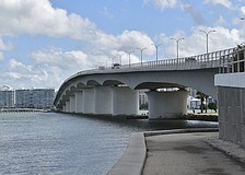 A lane closure will affect traffic on the John Ringling Causeway during an FDOT maintenance project.