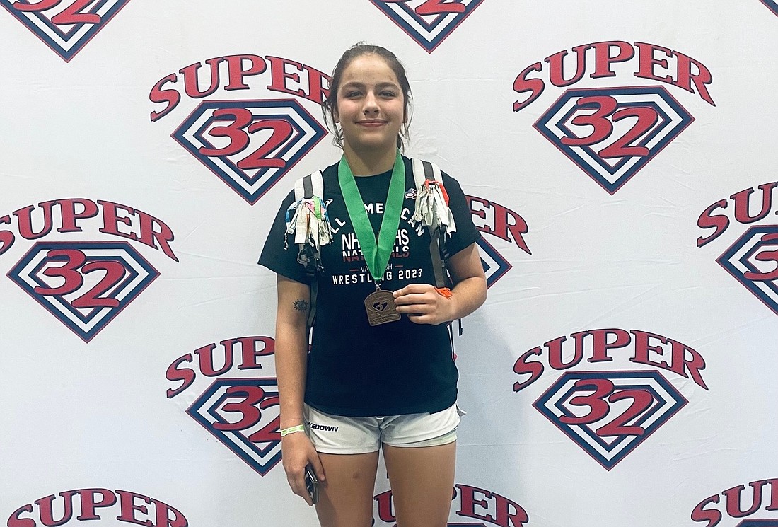Tiana Fries placed sixth in her weight class at the prestigious Super 32 Challenge. Courtesy photo