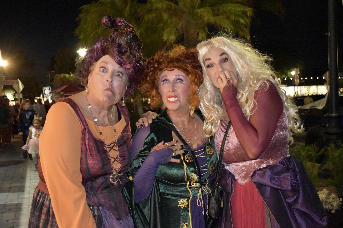 Libby Gallups, Judie Rogers and Debbie Emery came in costumes, and in character, as the Sanderson Sisters from "Hocus Pocus." The three friends entertained the crowds by adopting the voices and mannerisms of their characters.
