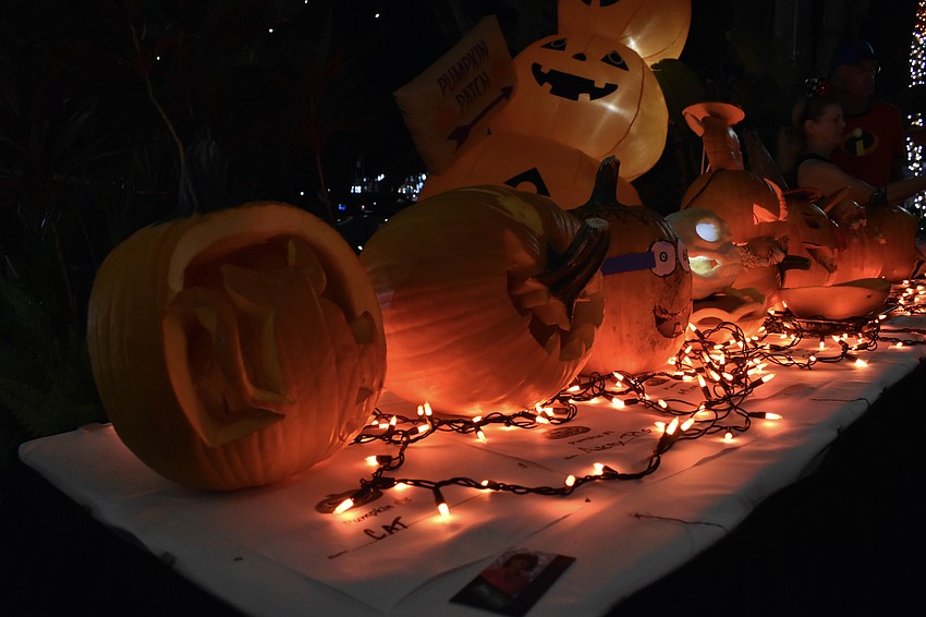 Halloween displays were among the offerings at Fright Night.