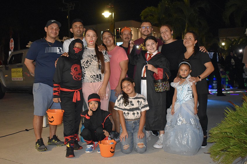 The Amaya family gathers at St. Armands Circle