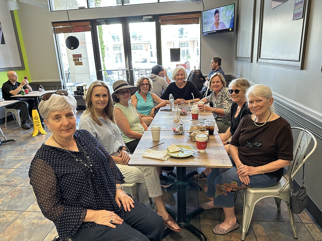 Members from the Nifty Fifties met for a ladies coffee event Thursday, Oct. 5, at Cafe 906 in downtown Baldwin Park.