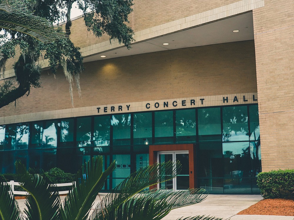Terry Concert Hall on the campus of Jacksonville University.