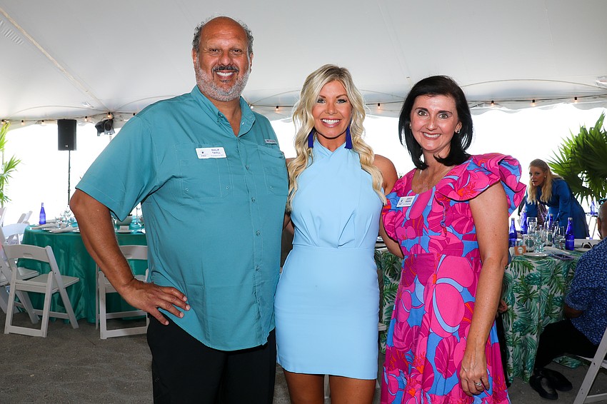President and CEO of Children First Philip Tavill with Krystel Beall, and Jessica Rogers, VP Of philanthropy at Children First.