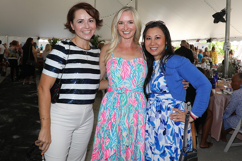 Tatyana Shaitanoff, Wendy Teague and Helene Vu enjoy Flip Flops & Fashion.
