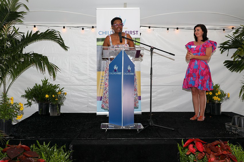 Doris Johnson, co-chair of the event, with Jessica Rogers, VP of philanthropy.