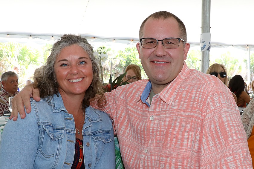 Kate Pachota with her husband, Venice Mayor Nick Pachota. Nick's family, owners of the Venice Pier Group, built Sharky's in 1987.