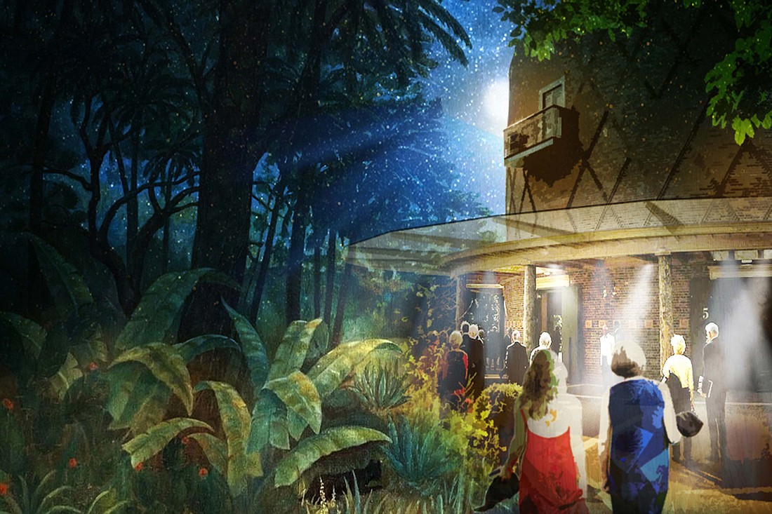 A rendering of the proposed Theater in the Garden in Naples.