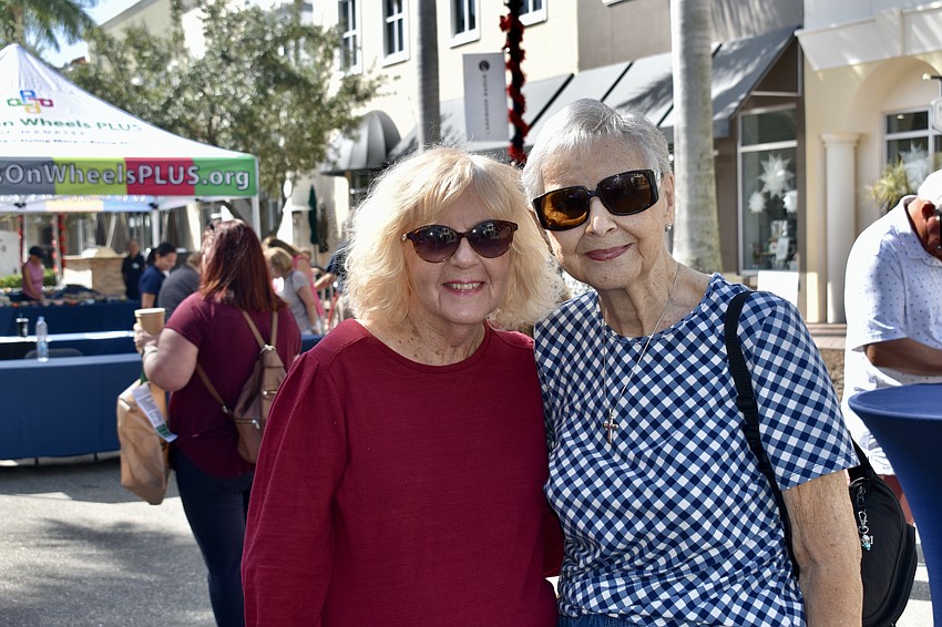 Palmetto resident Mona Jeffries and Bradenton resident Hugh Ann Cason-Kelly attend the Lakewood Ranch event for the first time. They used to attend the one held in Bradenton, but the two events were combined into one this year.