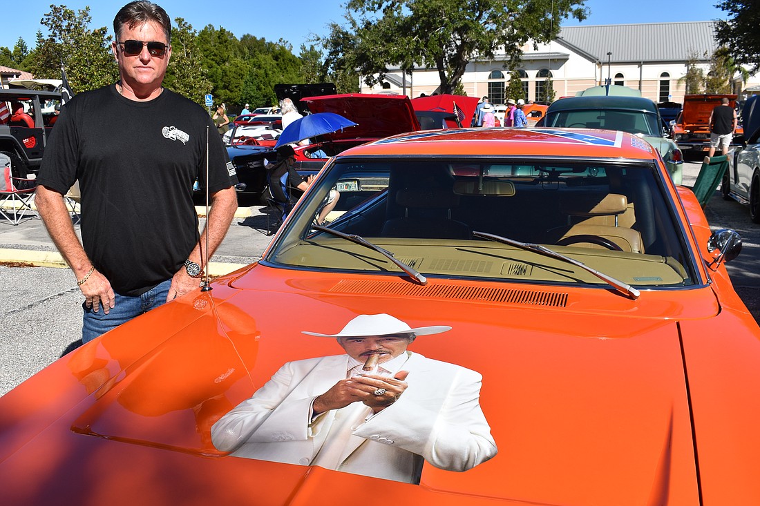 Gene Kennedy, the owner of Bandit Movie Cars, brought a replica of the 1969 Charger used in the movie "Dukes of Hazzard."