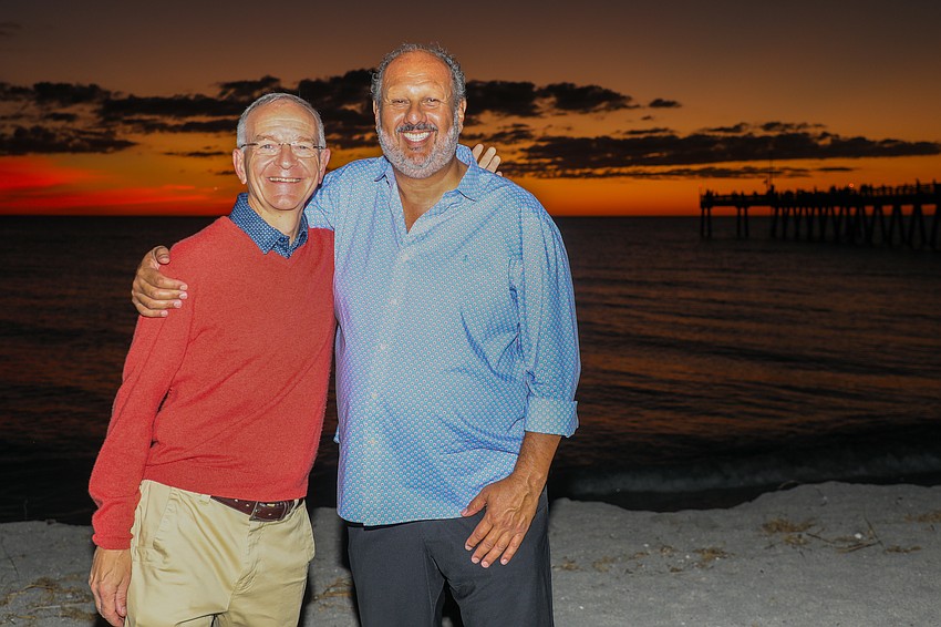 Board Chair Rev. Brock Leach and CEO and President PhilipTavill enjoy the sunset together.