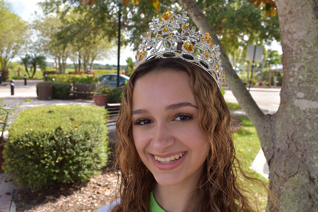Madison Huffman was crowned Miss Sunshine Charity Pageant Jr. Teen Ambassador in September.