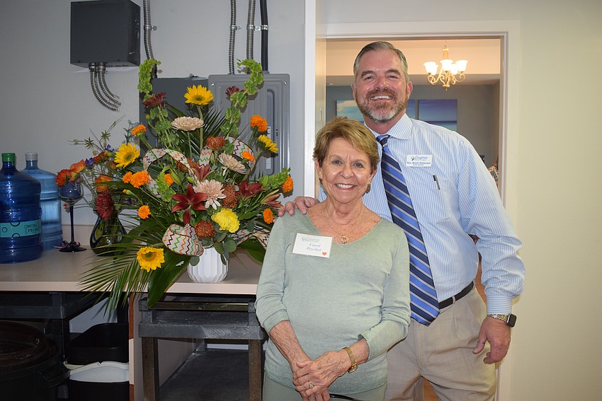 Carol Peschel and Rev. Brock Patterson on their birthdays.