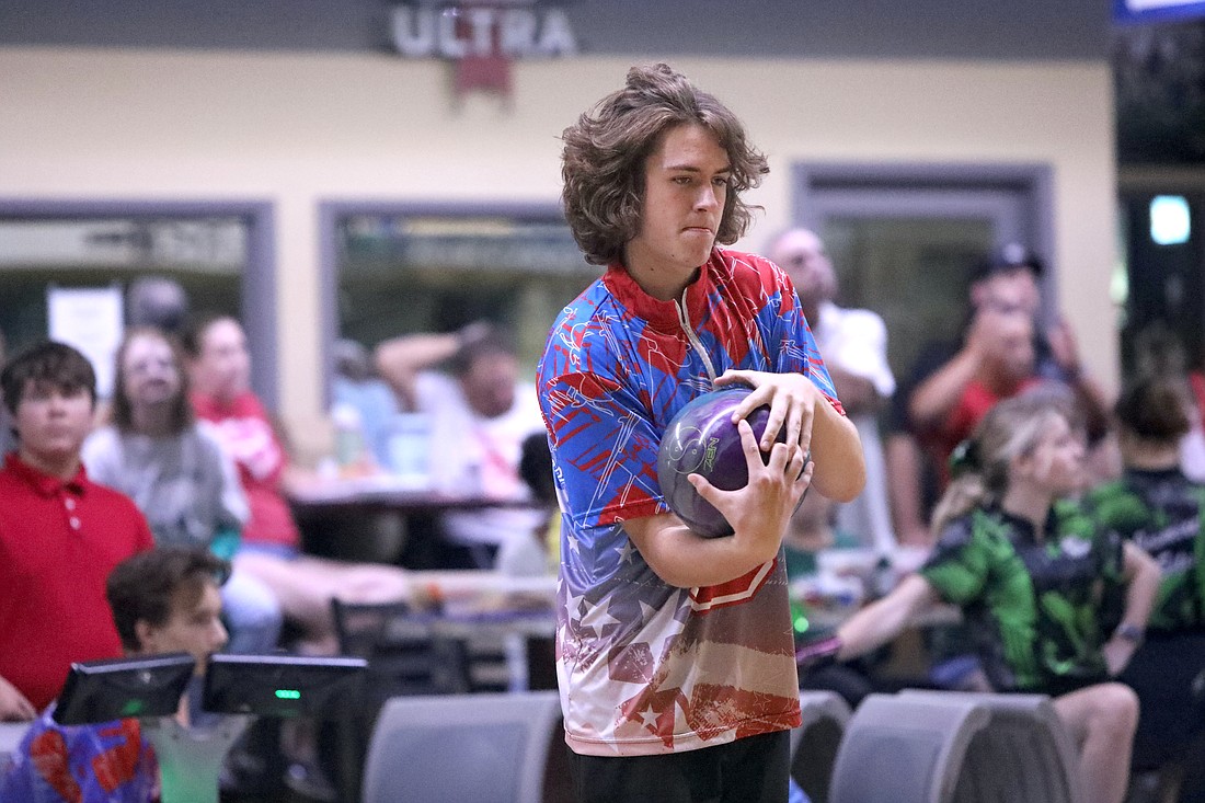Seabreeze's Brayden Barnes advanced to the final 12 in the individual bracket at the state bowling championships. Two days later, he shot his first sanctioned 300 game at Palm Coast Lanes. File photo by Brent Woronoff