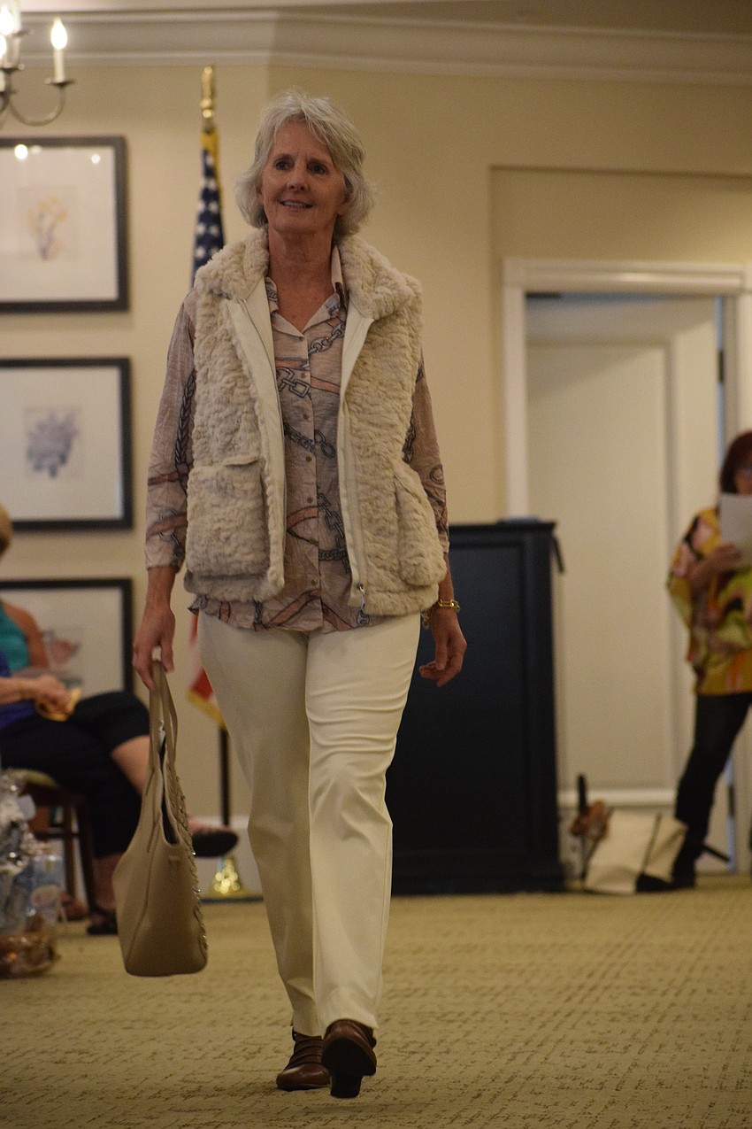 Cindy Carter walks the runway.