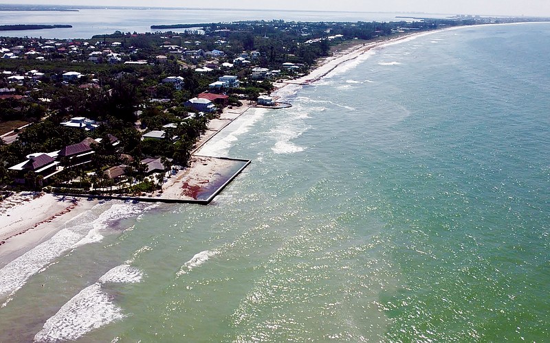 Aerial view of Gulfside Road in September 2023.