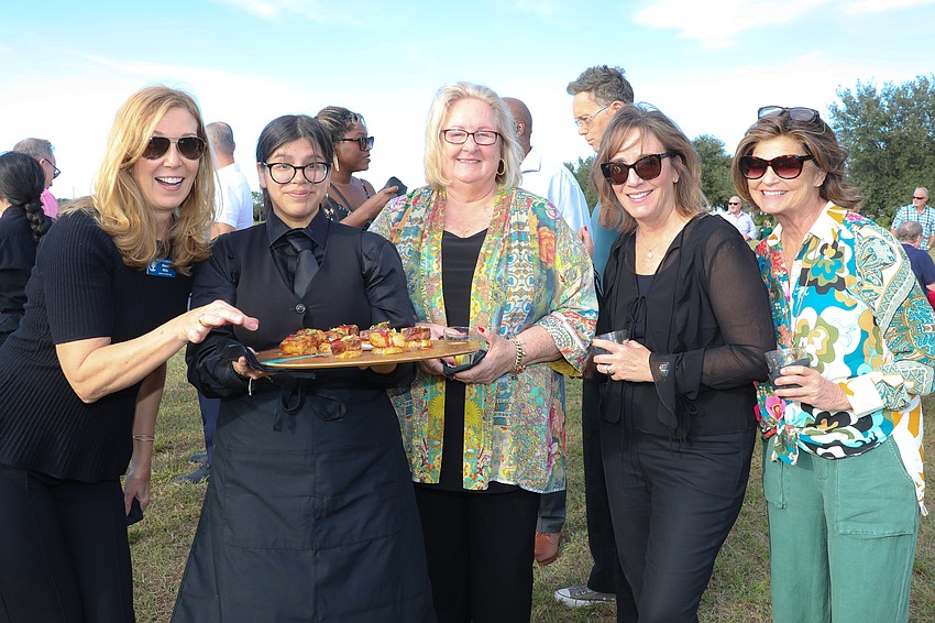 Board member Sherri Mills, Shirley Porlles, Carla Malachowski, Kathleen Goode and Linda Whitacre