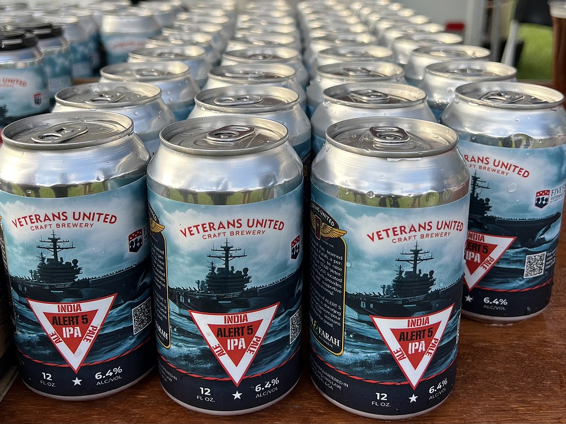 “Alert 5,” is a craft IPA brewed by Veterans United Craft Brewery.