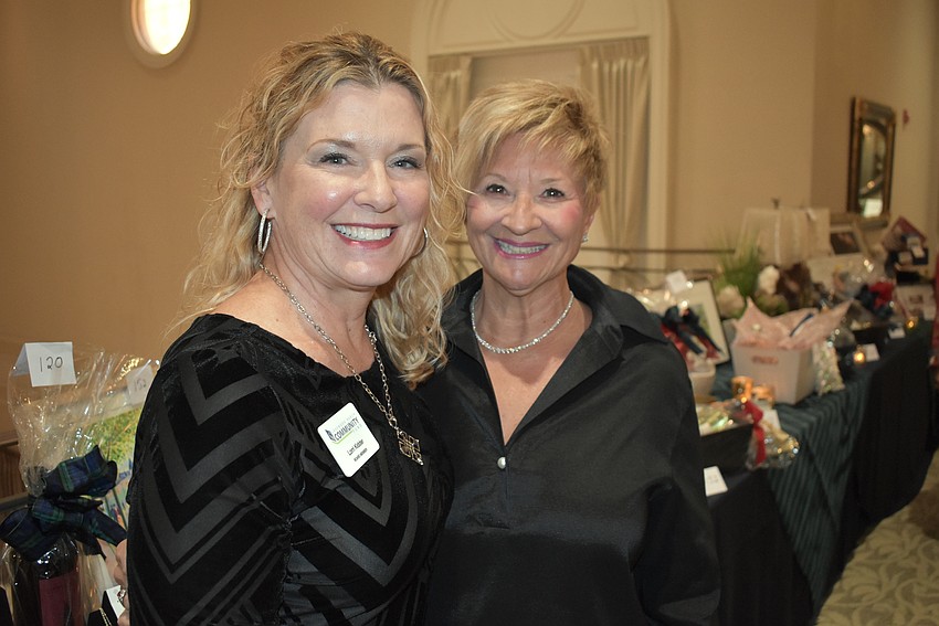 Lakewood Ranch Community Fund treasurer Lorri Kidder and Maria MacDonald are fellow Esplanade residents, and Sisterhood for Good members, who came to the Soirée at the Ranch.