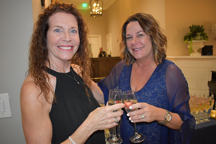 Esplanade's Eve Lominac and Stephanie Edwards are friends who came to support the Lakewood Ranch Community Fund. Edwards, who works with Coldwell Banker in Lakewood Ranch, just sold Lominac her new home.