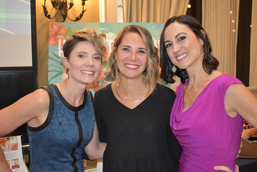 Sarasota's Elissa Lovell, Emily Jungles and Susie Walsh were on hand to represent event sponsor Ranch Capital Advisors.