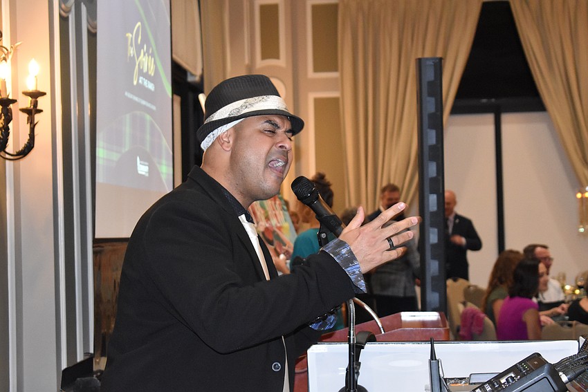 Wesley Chapel's Jonathan Cortez kept those who attended the Soirée at the Ranch on their feet dancing.