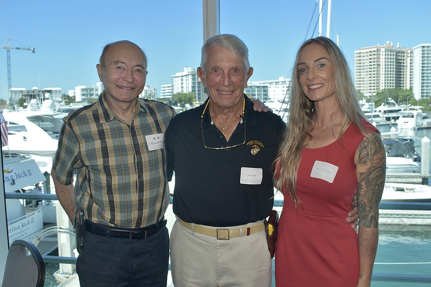 Bob Willman, Col. Jim Leslie and Erica Kelly