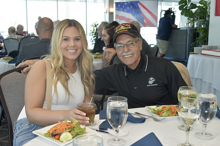 Jenna Roberts and her friend Robert Brillon