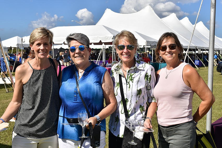 Robyn Bell, Lynne Lash, Linda Jacobs and Christine Captain said the Suncoast Food & Wine Fest is their favorite event of the year.