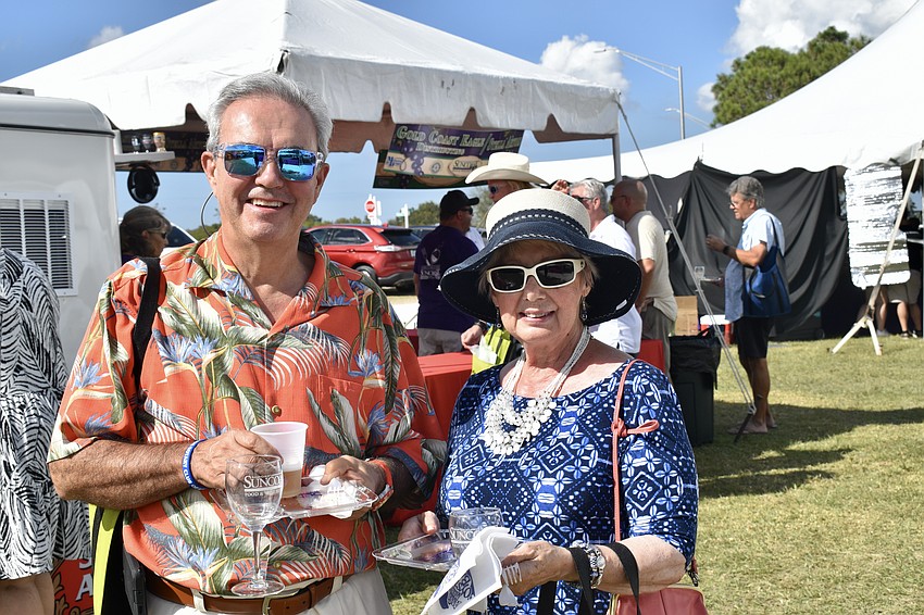 Tim and Barbara Bowers are new to Lakewood Ranch from Fort Lauderdale. They're enjoying their first Suncoast Food & Wine Fest and will return next year.