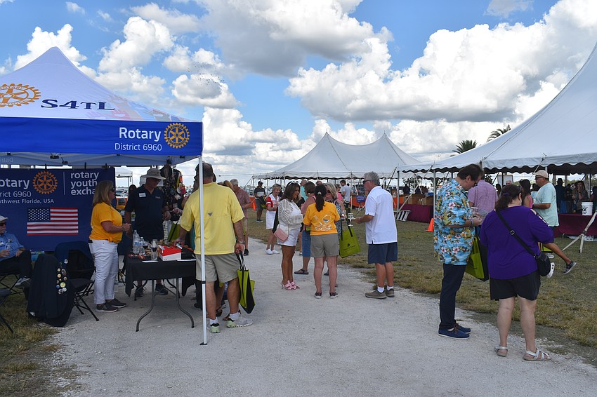 Rotarian and former president of the club, Kenneth Kaplan, said the Suncoast Food & Wine Fest will raise over $100,000 for the Rotary Club of Lakewood Ranch this year.